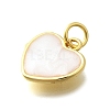 Brass with Enamel Pendants KK-D295-26G-03-2