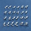 2 Pairs Alloy Stud Earrings for Women EJEW-FS0001-27E-8