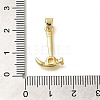 Rack Plating Brass Micro Pave Cubic Zirconia Pendants KK-Z086-66G-02-3