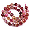 Natural Agate Beads Strands G-T131-82A-08-2