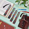 5Pcs Rectangle Shape Poplar Plywood Wooden Bookmarks AJEW-UN0002-47B-2