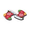 Christmas Style Printed Acrylic Cabochons MACR-O045-01H-3