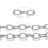 304 Stainless Steel Paperclip Chains CHS-N001-08P-4