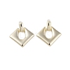 Brass Pendants Stud Earrings EJEW-B046-10G-1