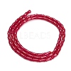Lab Grown Red Corundum Beads Strands GG-CBAC488-03A-4