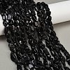 Natural Black Tourmaline Beads Strands G-Q060-E15-1