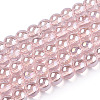 Electroplate Transparent Glass Beads Strands GLAA-T032-T4mm-AB10-1