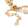 Natural Mixed Stone & Pearl Beads Double Layered Bracelets Set X1-BJEW-TA00025-6