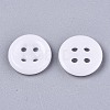 4-Hole Handmade Lampwork Sewing Buttons X-BUTT-T010-01O-2