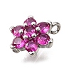 Brass Micro Pave Cubic Zirconia Pendants KK-D356-01A-P-2