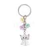 Glass Angel Pendant Keychian KEYC-JKC01106-4