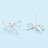 Brass Stud Earring Findings LS-X-KK-S350-013S-1