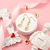 10Pcs 5 Style Real 18K Gold Plated Brass with Jump Rings Enamel Charms KK-LS0001-36-6