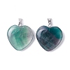 Natural Fluorite Pendants G-G956-B32-FF-2