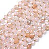 Natural Pink Aventurine Beads Strands G-K389-B21-01-1