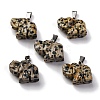 Natural Dalmatian Jasper Pendants G-B127-05P-08-2
