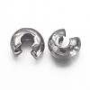 Iron Crimp Beads Covers X-IFIN-H028-B-2