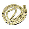 Electroplate Non-magnetic Synthetic Hematite Beads Strands G-S352-40-2