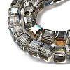 Electroplate Glass Beads Strands EGLA-H108-01A-HP02-3