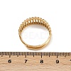 304 Stainless Steel Cuff Open Rings for Women RJEW-H255-01G-09-5