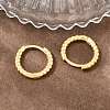 Brass Huggie Hoop Earrings KK-CBA8324-18B-G-2