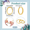 20Pcs Brass Twister Clasps KK-UN0005-31-3