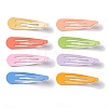 Baking Painted Alloy Snap Hair Clips Findings PHAR-M012-02-2