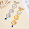 2Pcs 2 Colors Alloy Rhinestone Brooch Base Settings FIND-GA0008-59-4