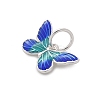 925 Sterling Silver Enamel Butterfly Charms LS-STER-D300-28P-06-2