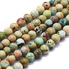 Natural Peruvian Turquoise(Jasper) Beads Strands G-E561-11-6mm-AB-1