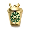 Brass Enamel Pendants KK-Z093-10G-1