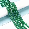 Electroplate Glass Beads Strands X1-EGLA-A034-T6mm-L12-4