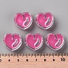 Transparent Enamel Acrylic Beads TACR-S155-004I-4