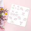 PET Hollow Out Drawing Painting Stencils DIY-WH0391-0446-3