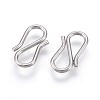 Tarnish Resistant 304 Stainless Steel S-Hook Clasps STAS-O118-67P-2