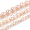 Electroplate Opaque Glass Beads Strands GLAA-T032-P4mm-AB09-4