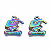 Rainbow Color Alloy Pendants PALLOY-N163-108-NR-2