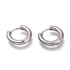 Tarnish Resistant 201 Stainless Steel Huggie Hoop Earrings EJEW-L256-05B-P-1