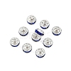 Brass Grade A Rhinestone Spacer Beads RSB035NF-15-5