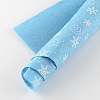 Snowflake & Helix Pattern Printed Non Woven Fabric Embroidery Needle Felt for DIY Crafts DIY-R056-03-2