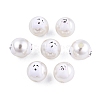 Halloween Opaque ABS Plastic Imitation Pearl Enamel Beads KY-G020-01N-3