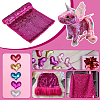 Polyester & PET Reversible Sequin Fabric DIY-WH0453-78A-6