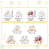 50Pcs 5 Style Alloy Cabochons FIND-PH0003-88-4