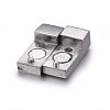 304 Stainless Steel Magnetic Clasps with Glue-in Ends STAS-E440-50P-3