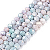 Ombre Effect Dyed Glass Beads Strands GLAA-C023-02-C24-1