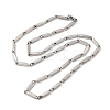 201 Stainless Steel Rectangle Bar Link Chain Necklace NJEW-Q316-01C-P-1