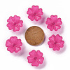 Transparent Frosted Acrylic Bead Caps MACR-S371-04A-706-3