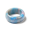 Resin Plain Band Finger Ring for Women RJEW-C034-01F-2