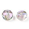 Transparent Electroplate Glass Beads GLAA-L046-02A-3
