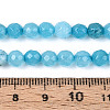 Dyed Natural White Jade Beads Strands G-T139-6mm-60-16-5